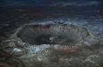Foto aérea da Meteor Crater, no Arizona - Estados Unidos